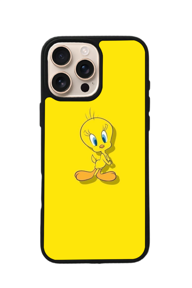 iPhone 16 Pro Max Uyumlu Tweety Tasarımlı Glossy Premium Kılıf