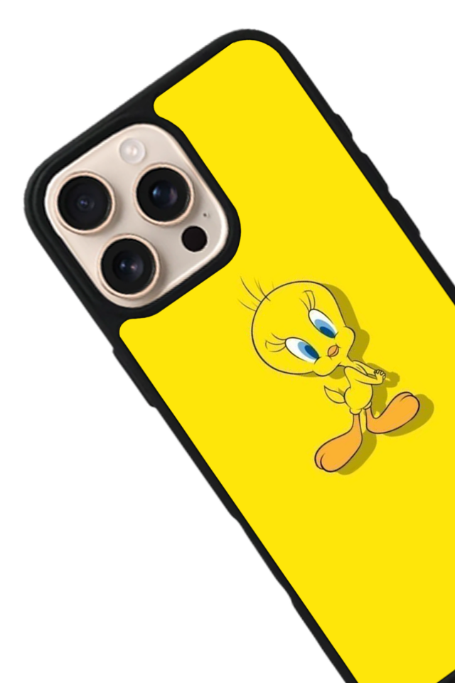 iPhone 16 Pro Max Uyumlu Tweety Tasarımlı Glossy Premium Kılıf