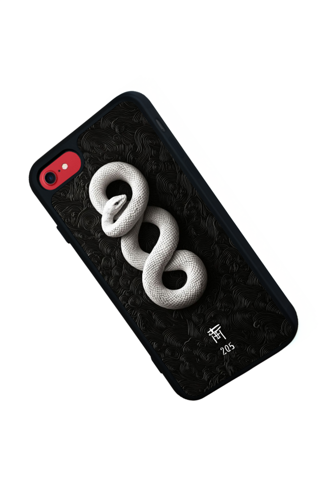 iPhone 8 Uyumlu Yılan Tasarımlı Glossy Premium Kılıf