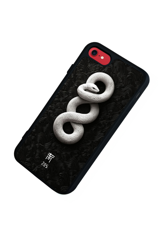 iPhone 8 Uyumlu Yılan Tasarımlı Glossy Premium Kılıf