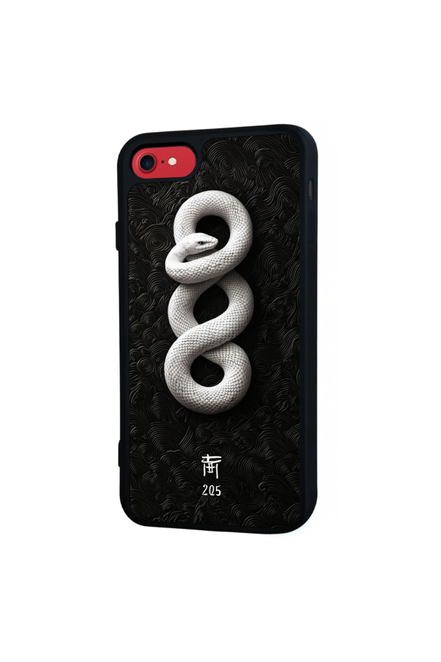 iPhone 8 Uyumlu Yılan Tasarımlı Glossy Premium Kılıf