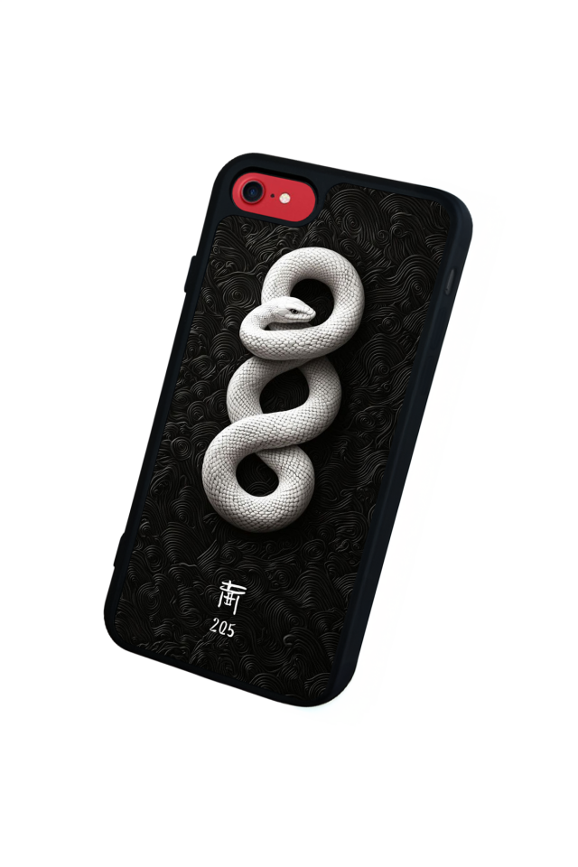 iPhone 8 Uyumlu Yılan Tasarımlı Glossy Premium Kılıf