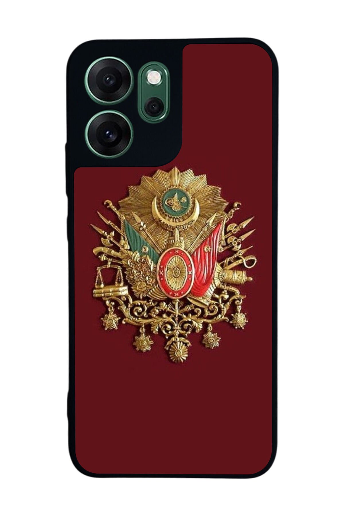 Oppo Reno 14F Uyumlu Osmanli Tugrasi Tasarımlı Glossy Premium Kılıf