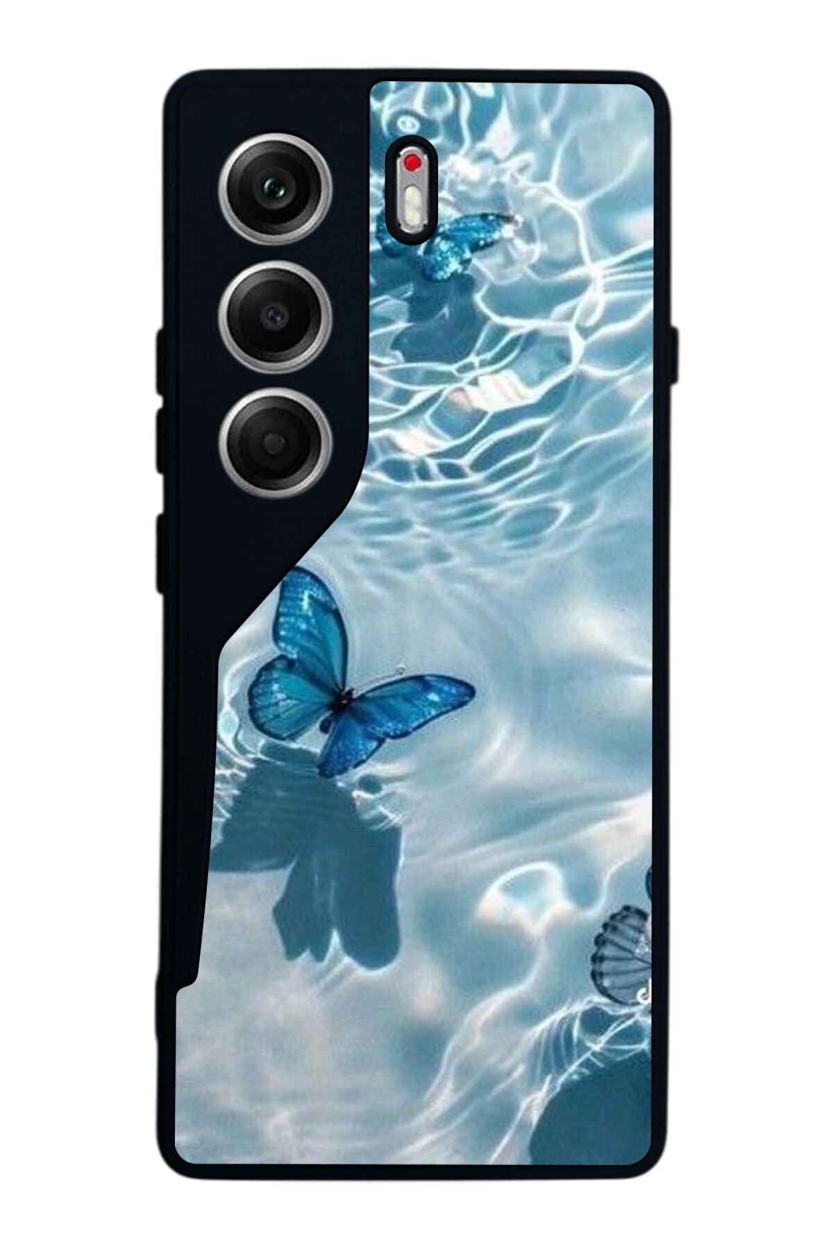 Tecno Camon 40 Uyumlu Kelebek Tasarımlı Glossy Premium Kılıf