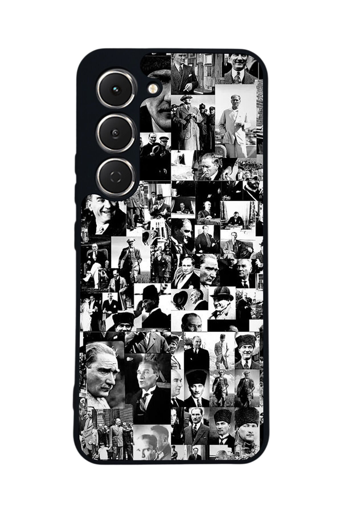 Tecno Spark 40 Pro Uyumlu Mustafa Kemal Ataturk Tasarımlı Glossy Premium Kılıf