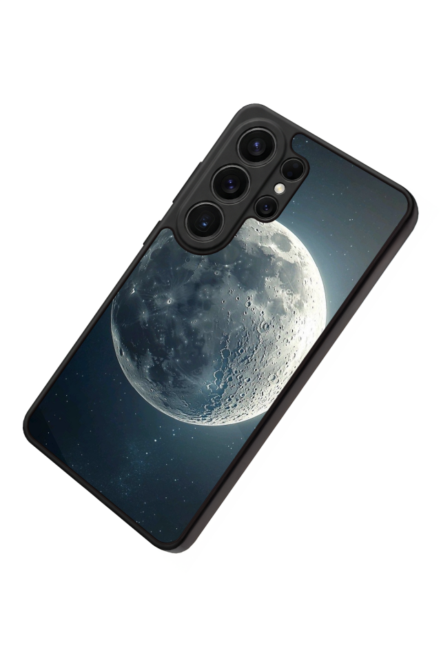 Samsung Galaxy S26 Ultra Uyumlu Ay Tasarımlı Glossy Premium Kılıf