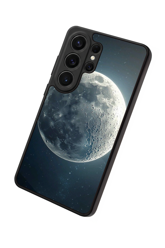 Samsung Galaxy S26 Ultra Uyumlu Ay Tasarımlı Glossy Premium Kılıf