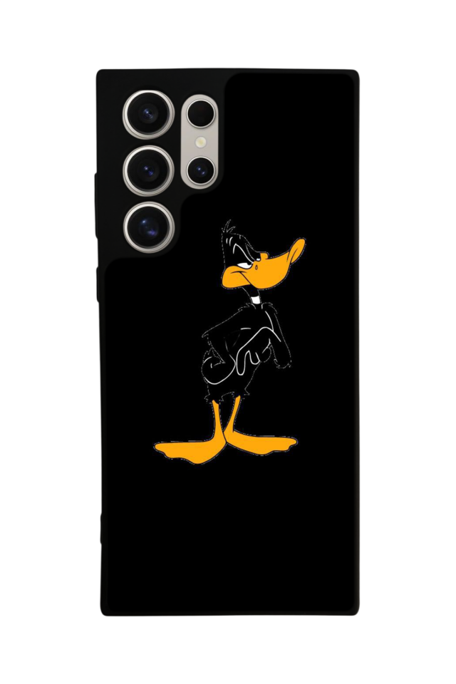 Samsung Galaxy S22 Ultra Uyumlu Daffy duck Tasarımlı Glossy Premium Kılıf
