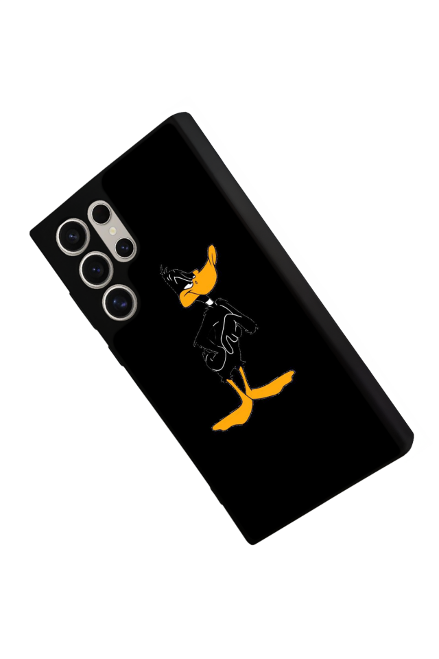 Samsung Galaxy S22 Ultra Uyumlu Daffy duck Tasarımlı Glossy Premium Kılıf