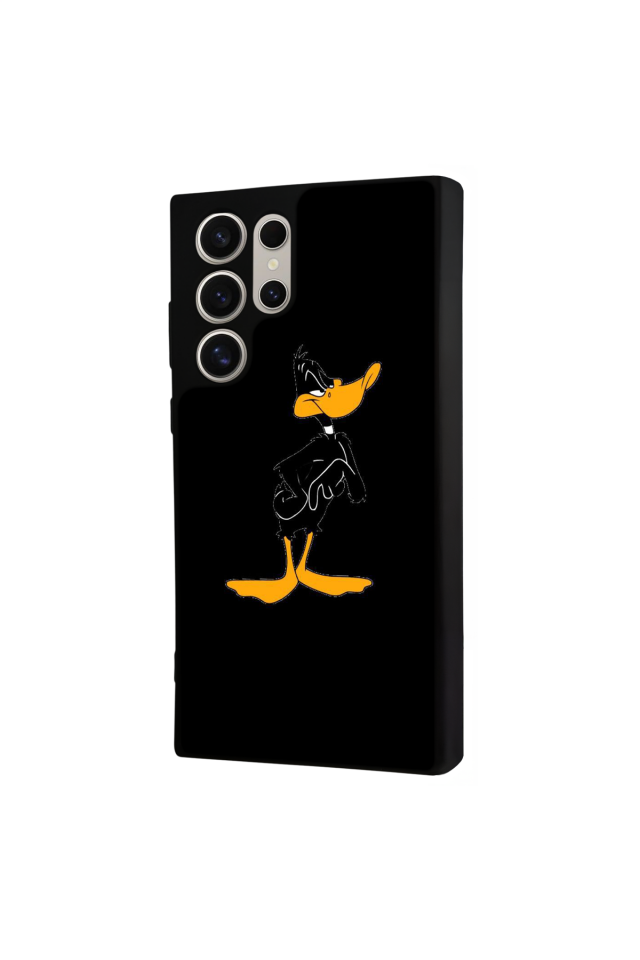 Samsung Galaxy S22 Ultra Uyumlu Daffy duck Tasarımlı Glossy Premium Kılıf