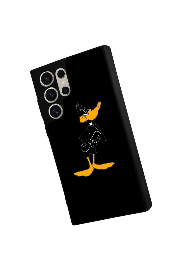 Samsung Galaxy S22 Ultra Uyumlu Daffy duck Tasarımlı Glossy Premium Kılıf