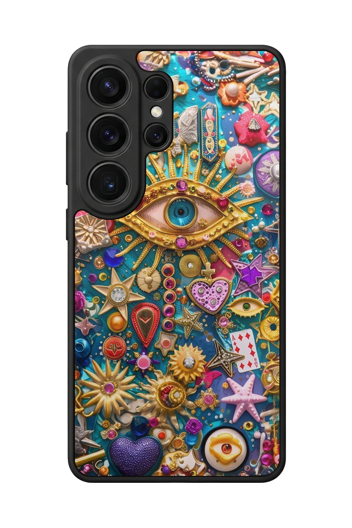 Samsung Galaxy S26 Ultra Uyumlu Göz Tasarımlı Glossy Premium Kılıf