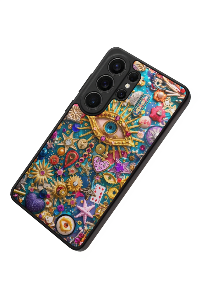 Samsung Galaxy S26 Ultra Uyumlu Göz Tasarımlı Glossy Premium Kılıf