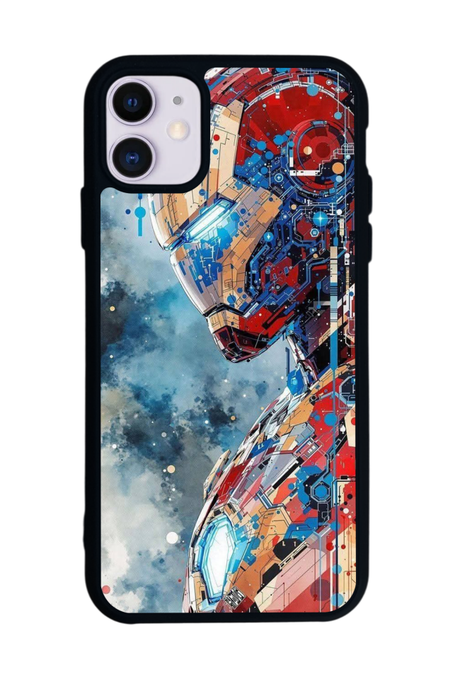 iPhone 11 Uyumlu Iron Man ( Demir Adam ) Tasarımlı Glossy Premium Kılıf