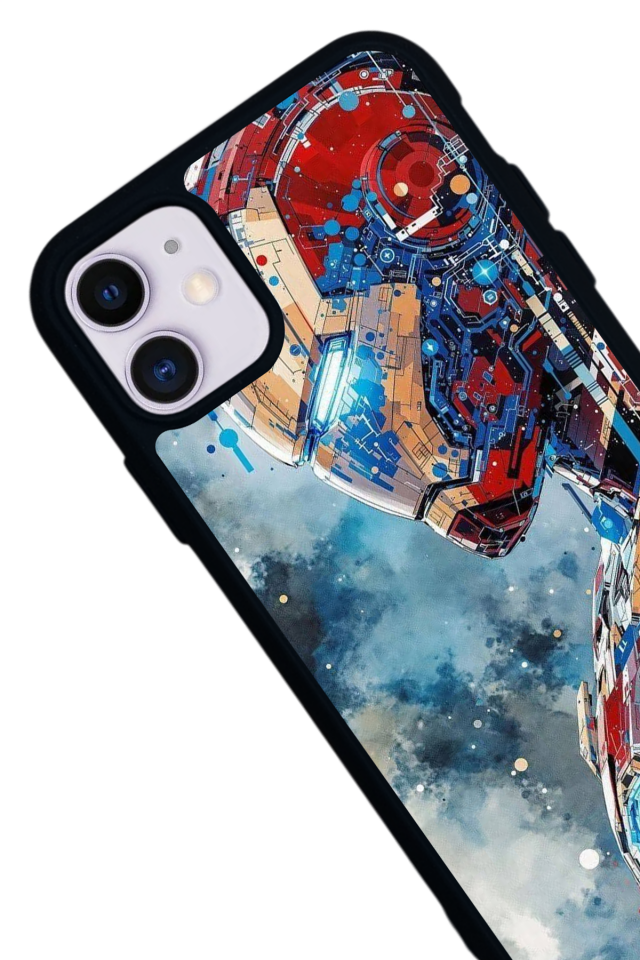iPhone 11 Uyumlu Iron Man ( Demir Adam ) Tasarımlı Glossy Premium Kılıf