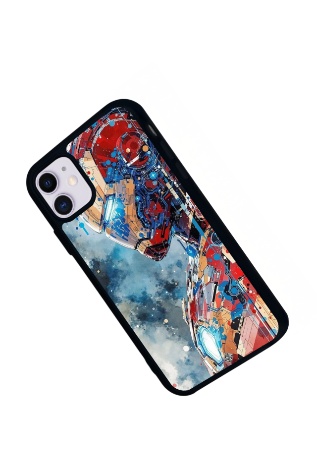 iPhone 11 Uyumlu Iron Man ( Demir Adam ) Tasarımlı Glossy Premium Kılıf
