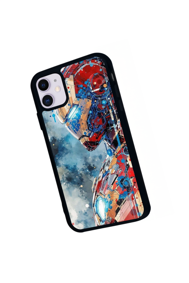 iPhone 11 Uyumlu Iron Man ( Demir Adam ) Tasarımlı Glossy Premium Kılıf