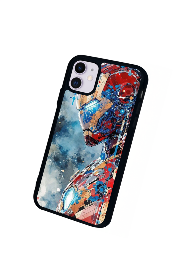 iPhone 11 Uyumlu Iron Man ( Demir Adam ) Tasarımlı Glossy Premium Kılıf