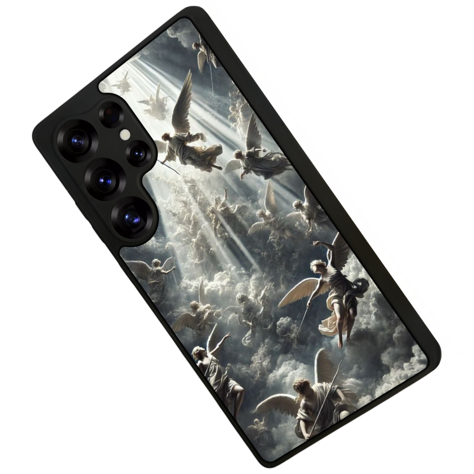 Samsung Galaxy S25 Ultra Uyumlu Melek Tasarımlı Glossy Premium Kılıf