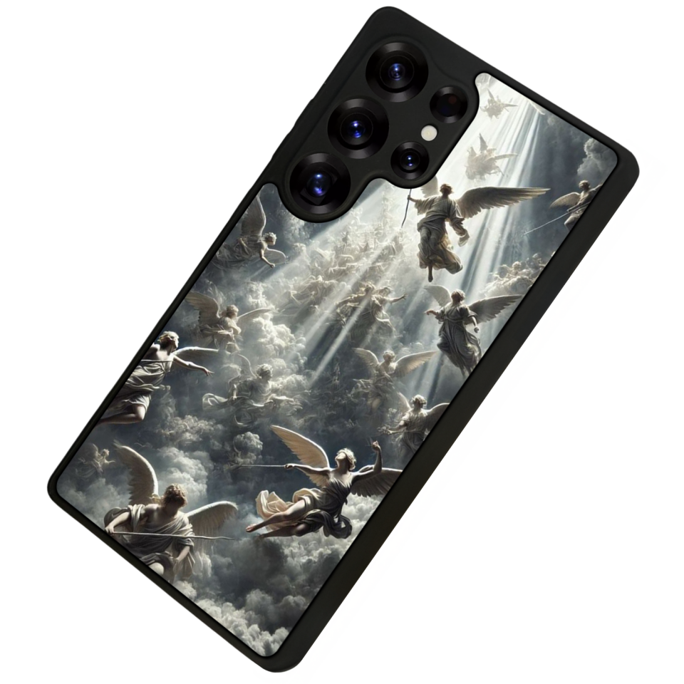 Samsung Galaxy S25 Ultra Uyumlu Melek Tasarımlı Glossy Premium Kılıf