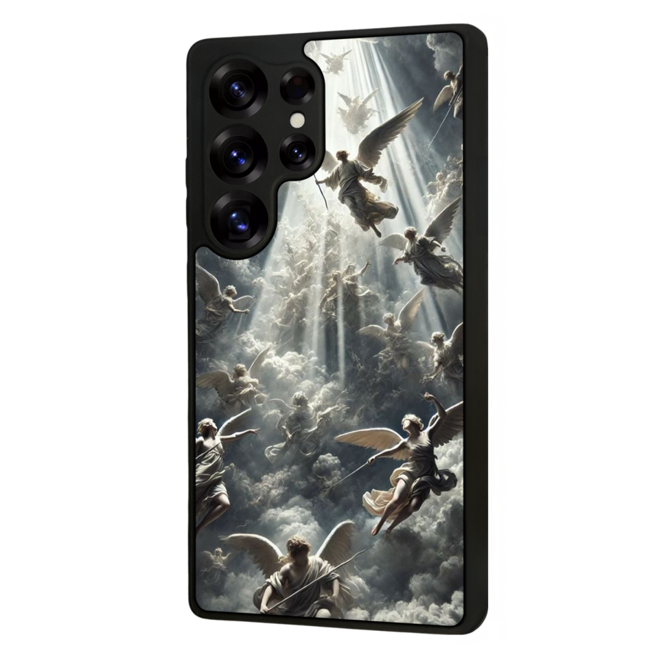 Samsung Galaxy S25 Ultra Uyumlu Melek Tasarımlı Glossy Premium Kılıf