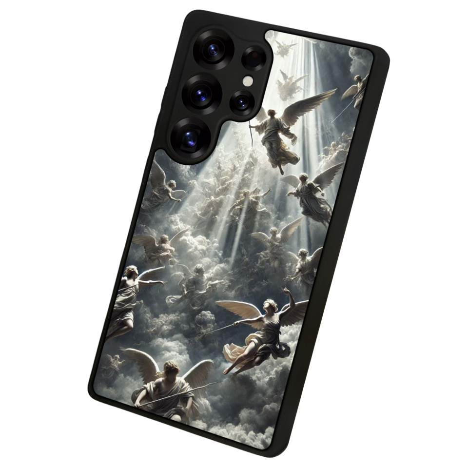 Samsung Galaxy S25 Ultra Uyumlu Melek Tasarımlı Glossy Premium Kılıf