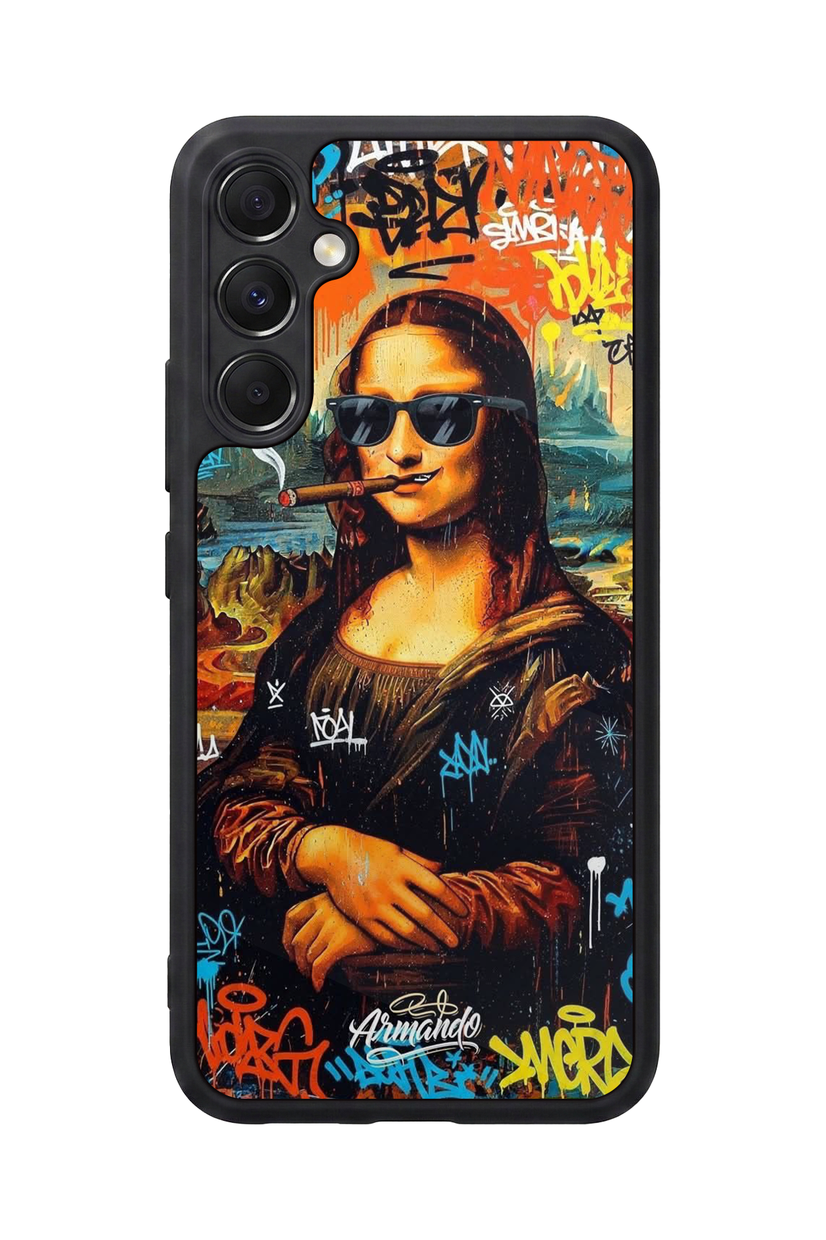 Samsung Galaxy M34 Uyumlu Monalisa Tasarımlı Glossy Premium Kılıf