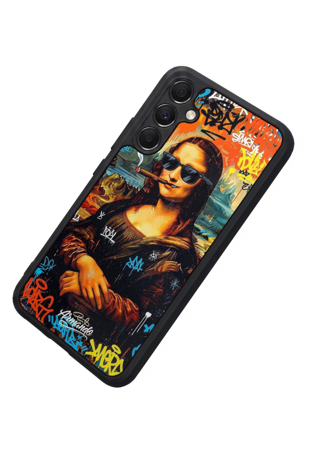Samsung Galaxy M34 Uyumlu Monalisa Tasarımlı Glossy Premium Kılıf