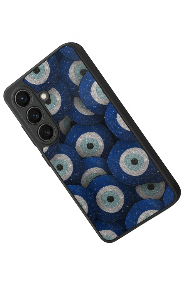 Samsung Galaxy S26 Uyumlu Nazar Tasarımlı Glossy Premium Kılıf