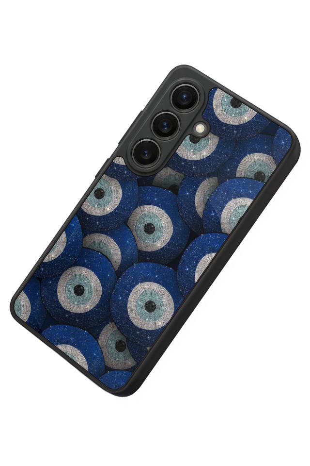 Samsung Galaxy S26 Uyumlu Nazar Tasarımlı Glossy Premium Kılıf
