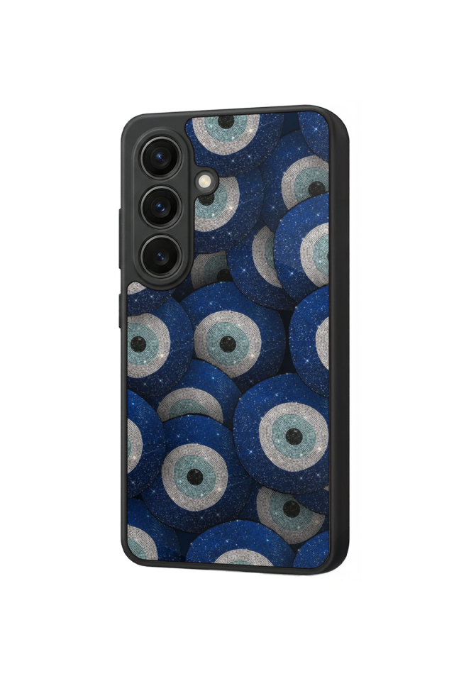 Samsung Galaxy S26 Uyumlu Nazar Tasarımlı Glossy Premium Kılıf