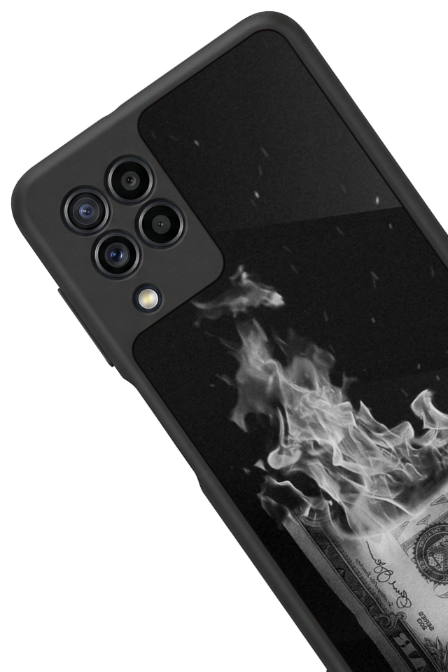 Samsung Galaxy M22 Uyumlu Para Tasarımlı Glossy Premium Kılıf