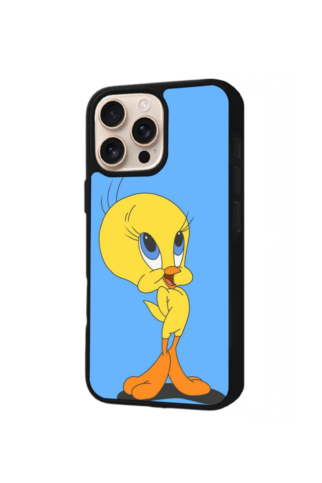 iPhone 16 Pro Max Uyumlu Tweety Tasarımlı Glossy Premium Kılıf