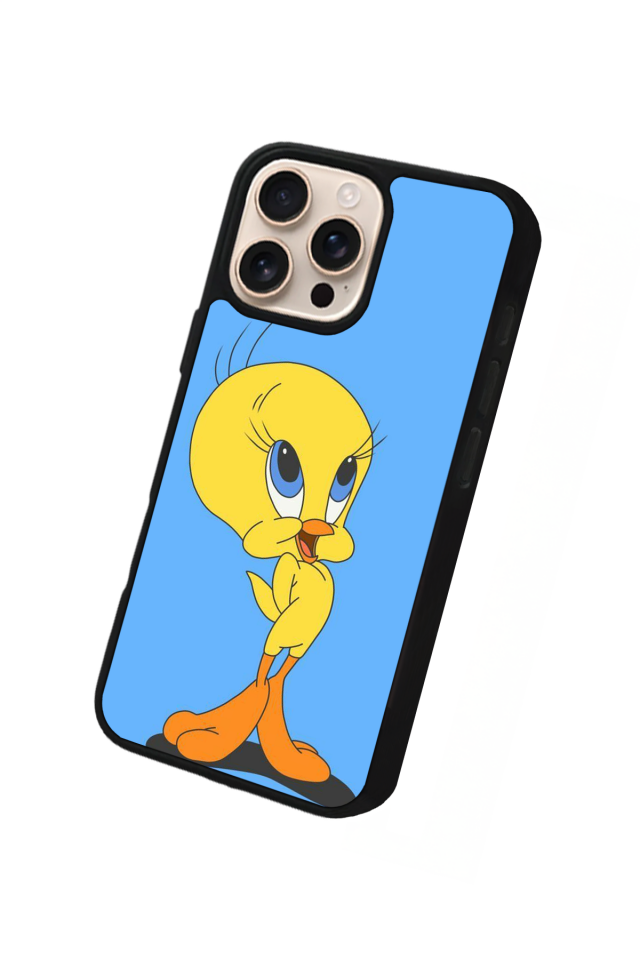 iPhone 16 Pro Max Uyumlu Tweety Tasarımlı Glossy Premium Kılıf