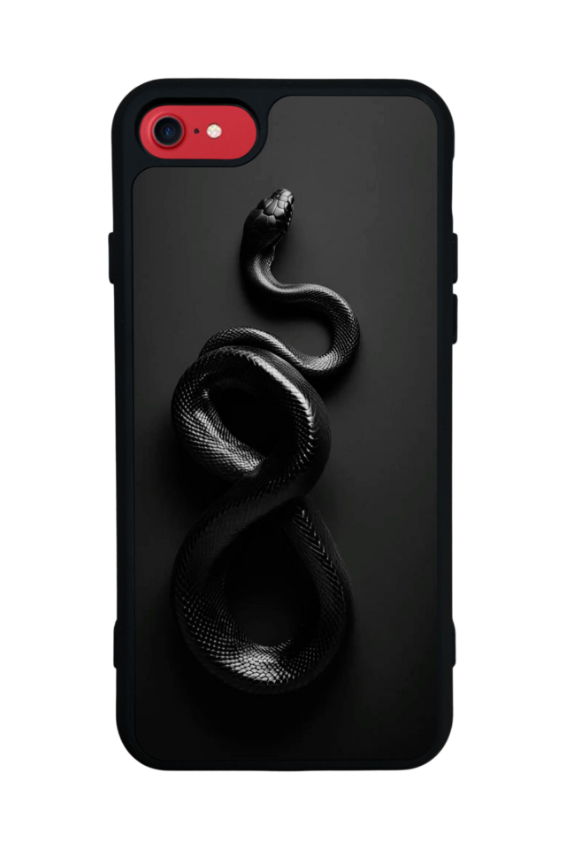 iPhone 8 Uyumlu Yılan Tasarımlı Glossy Premium Kılıf