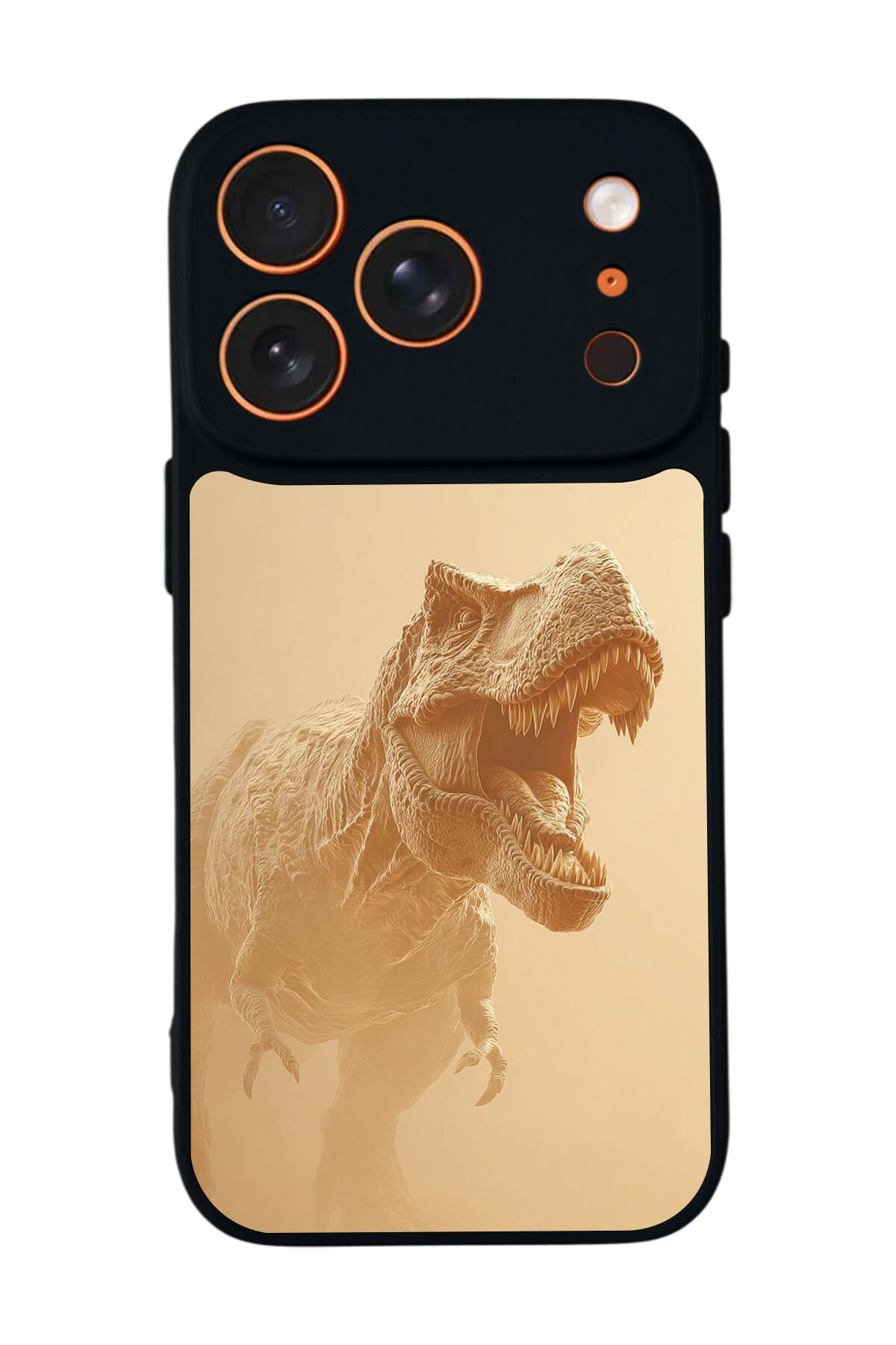 iPhone 17 Pro Uyumlu Dinazor Tasarımlı Glossy Premium Kılıf