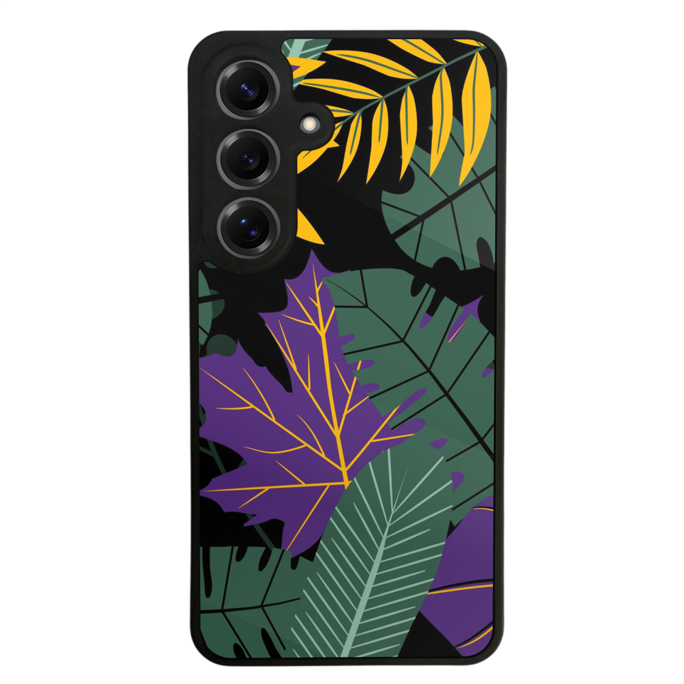 Samsung Galaxy S25 Uyumlu Botanik Tasarımlı Glossy Premium Kılıf