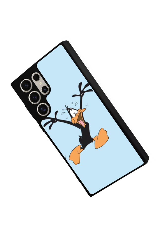 Samsung Galaxy S22 Ultra Uyumlu Daffy duck Tasarımlı Glossy Premium Kılıf