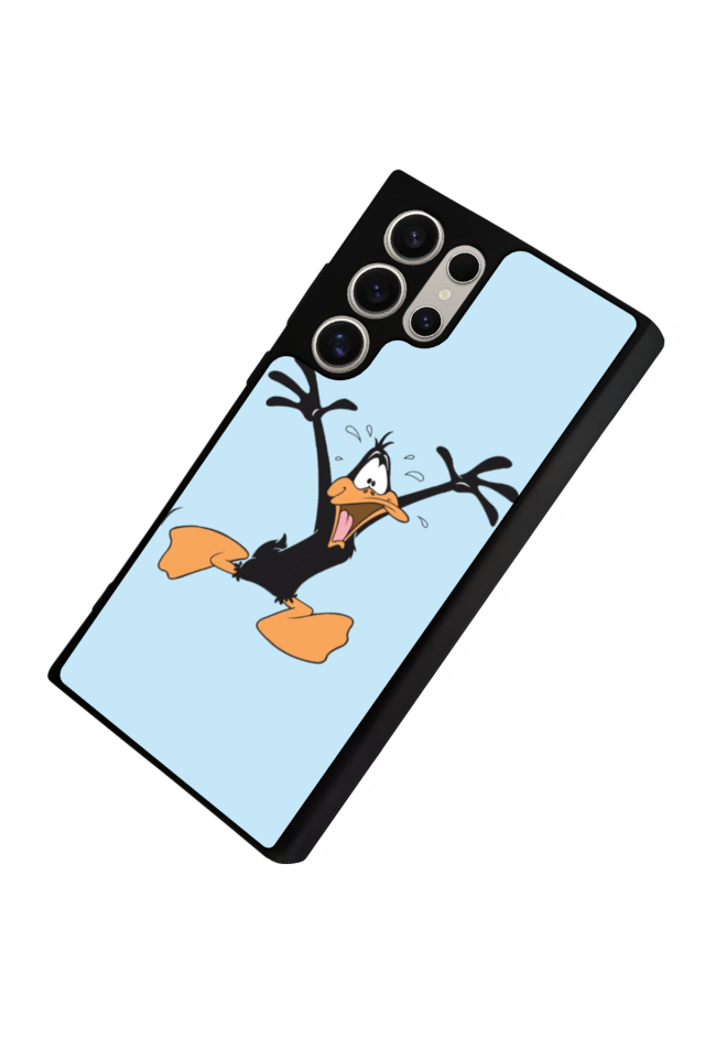 Samsung Galaxy S22 Ultra Uyumlu Daffy duck Tasarımlı Glossy Premium Kılıf