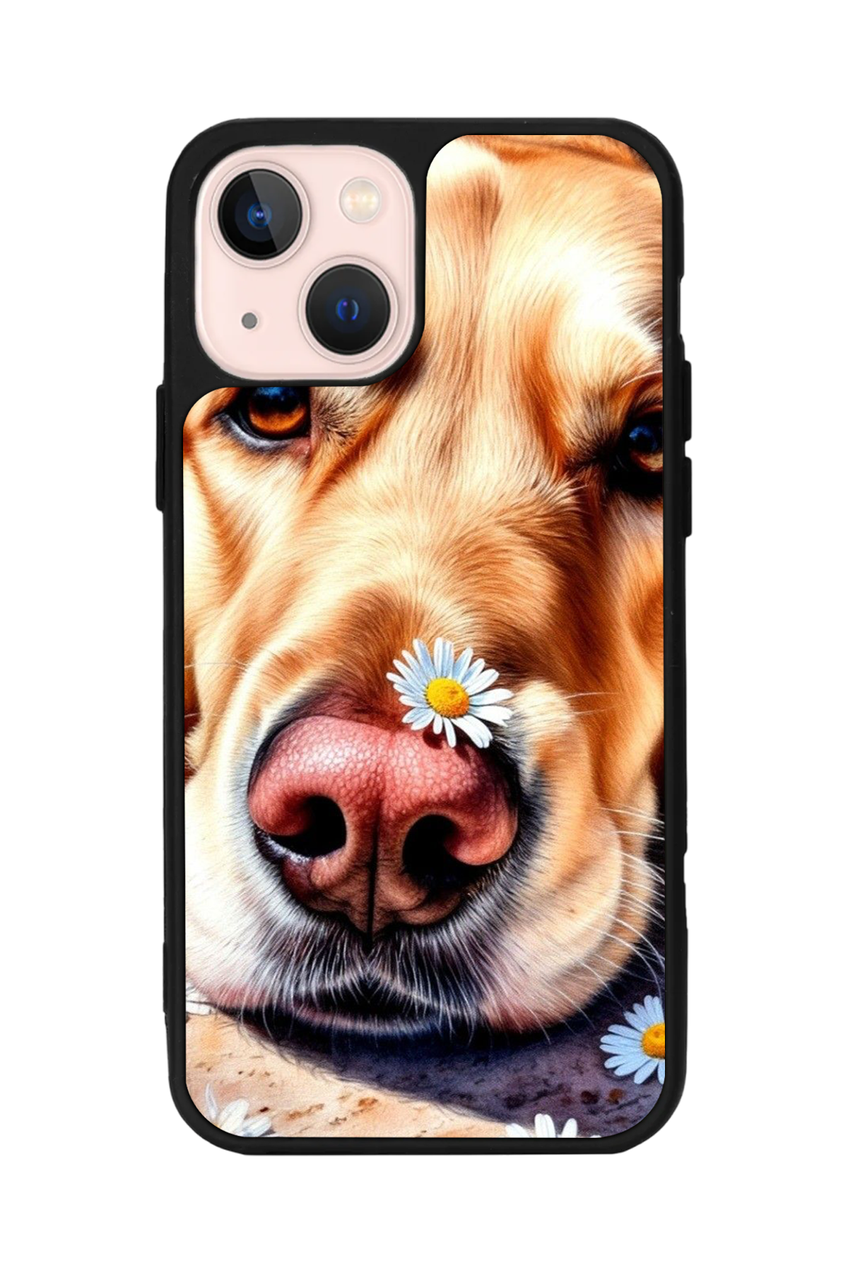 iPhone 15 Uyumlu Golden Kopek Tasarımlı Glossy Premium Kılıf