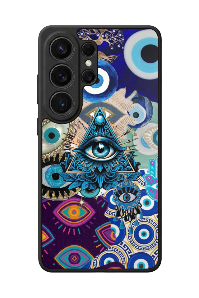 Samsung Galaxy S26 Ultra Uyumlu Göz Tasarımlı Glossy Premium Kılıf