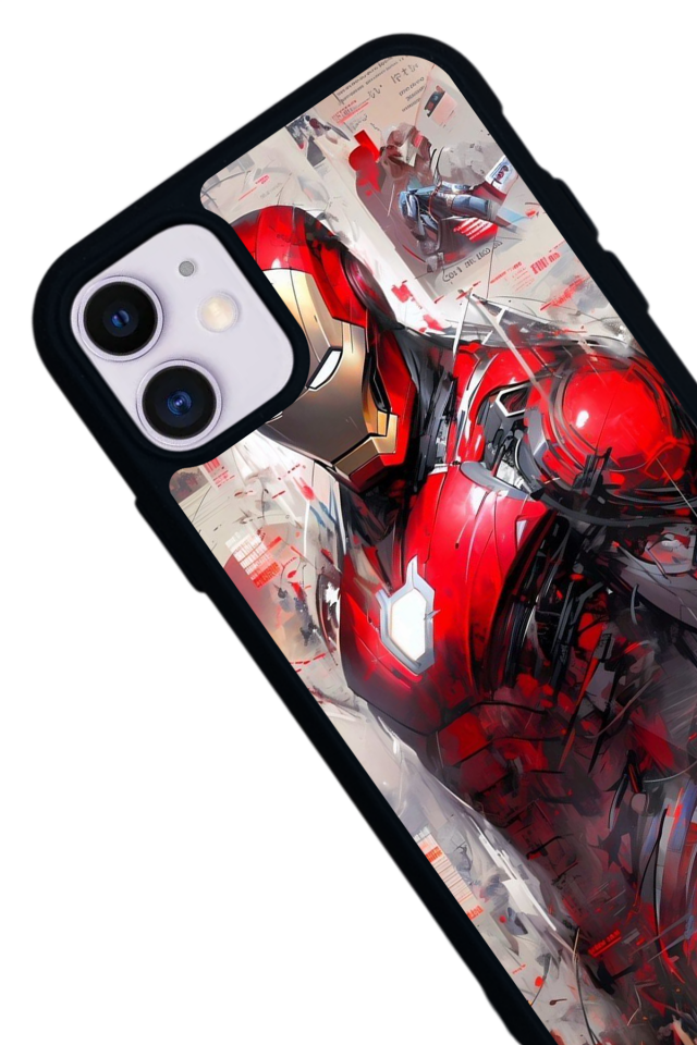 iPhone 11 Uyumlu Iron Man ( Demir Adam ) Tasarımlı Glossy Premium Kılıf