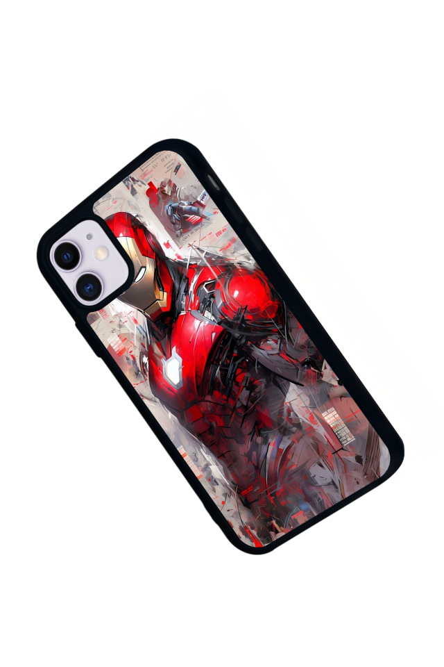 iPhone 11 Uyumlu Iron Man ( Demir Adam ) Tasarımlı Glossy Premium Kılıf
