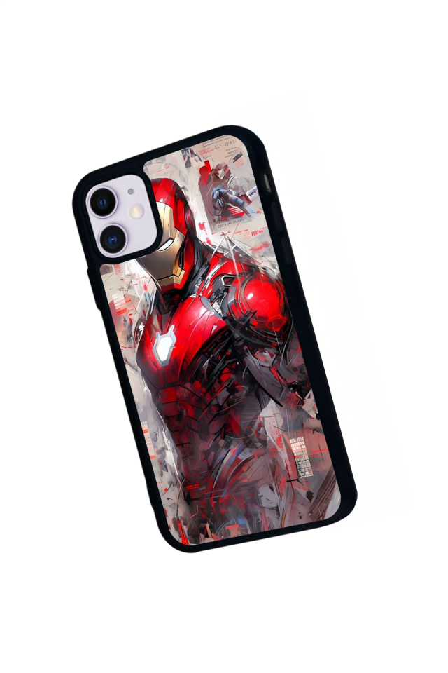 iPhone 11 Uyumlu Iron Man ( Demir Adam ) Tasarımlı Glossy Premium Kılıf