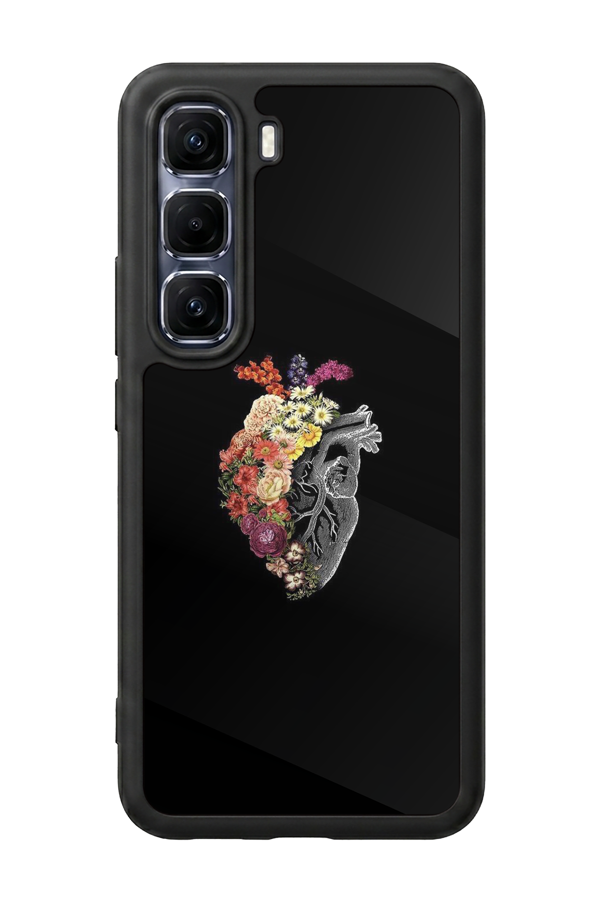 Infinix Hot 60 Pro Plus Uyumlu Kalp Love Tasarımlı Glossy Premium Kılıf