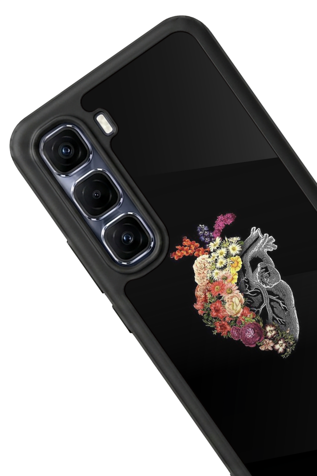 Infinix Hot 60 Pro Plus Uyumlu Kalp Love Tasarımlı Glossy Premium Kılıf