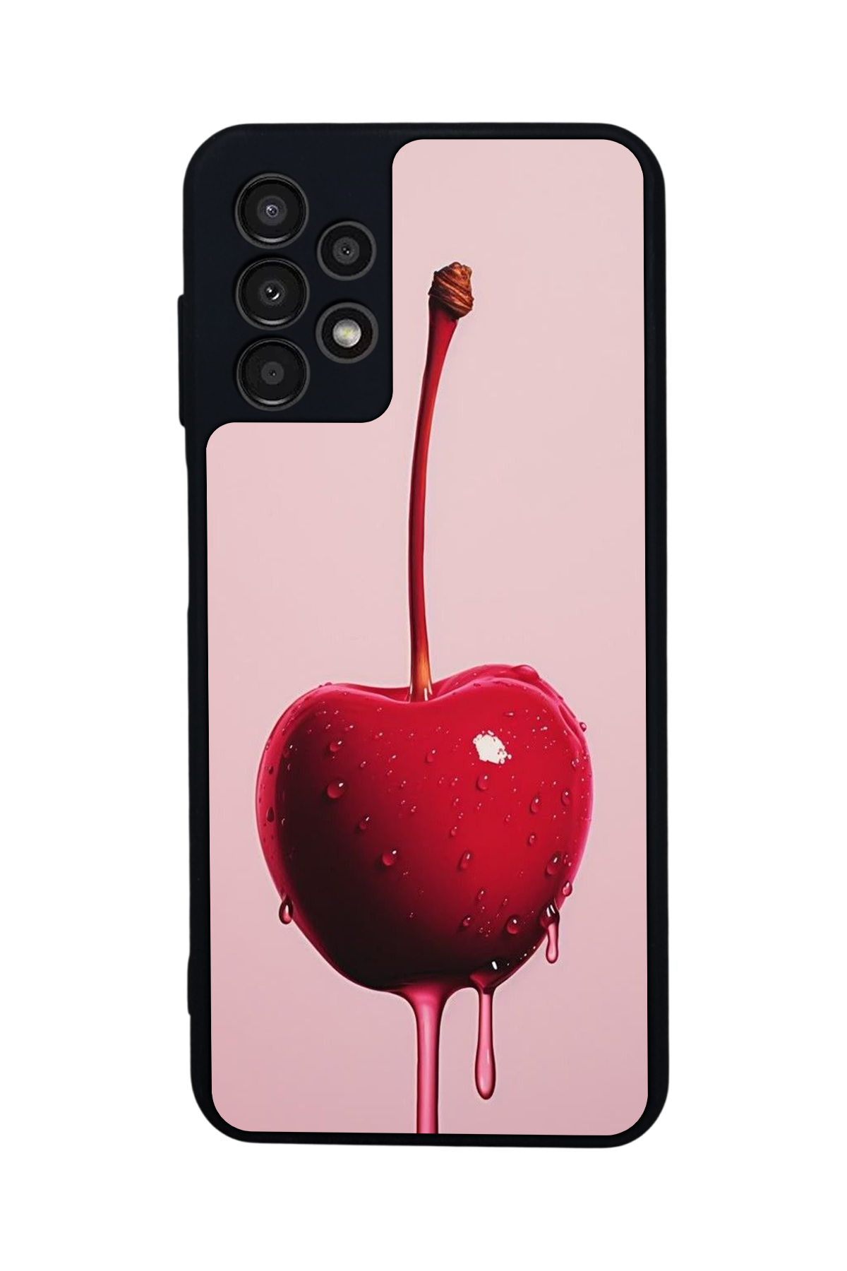 Samsung Galaxy A23 Uyumlu Kiraz Tasarımlı Glossy Premium Kılıf