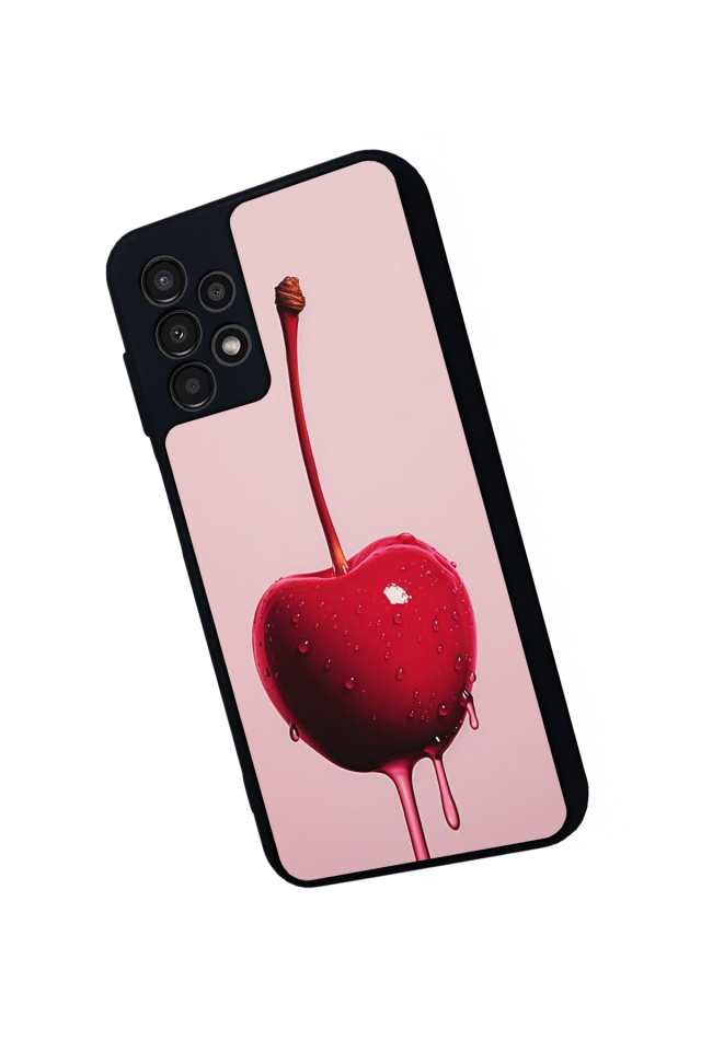 Samsung Galaxy A23 Uyumlu Kiraz Tasarımlı Glossy Premium Kılıf