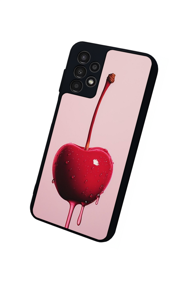 Samsung Galaxy A23 Uyumlu Kiraz Tasarımlı Glossy Premium Kılıf