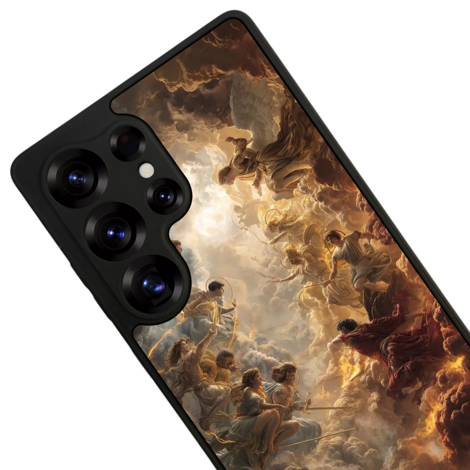 Samsung Galaxy S25 Ultra Uyumlu Melek Tasarımlı Glossy Premium Kılıf